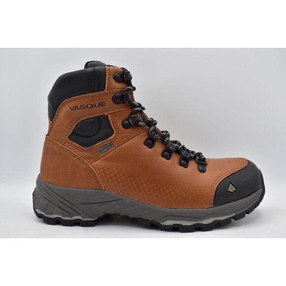 Vasque Womens 10 St. Elias FG GTX Gore-Tex Cognac Leather WP Hiking Boots - Picture 7 of 15